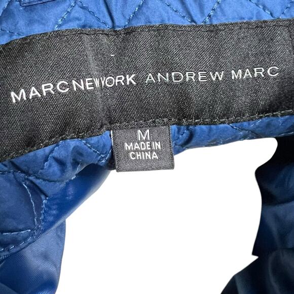 Marc New York Andrew Marc Quilted Vest – Size M – Blue, Polyester, Lightweight - Picture 6 of 8